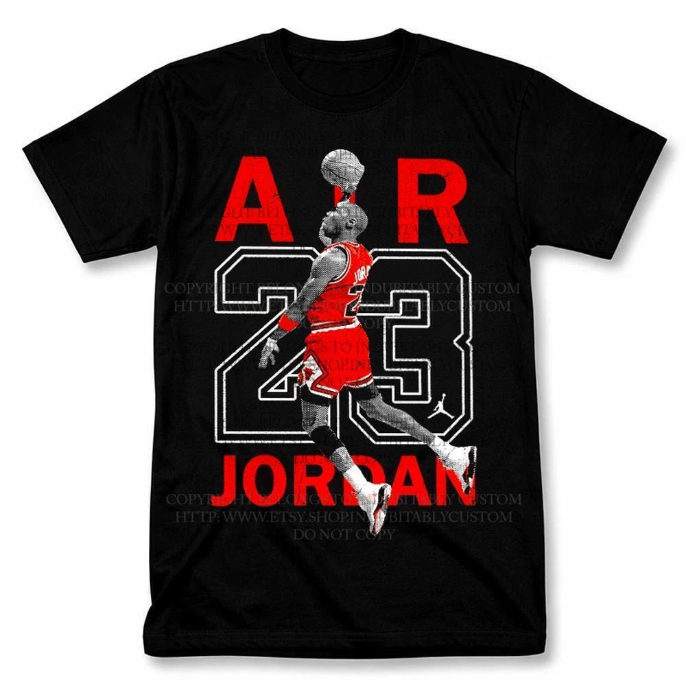 Michael Jordan Chicago Bulls Graphic T Shirt Style Basketball Fan Tee